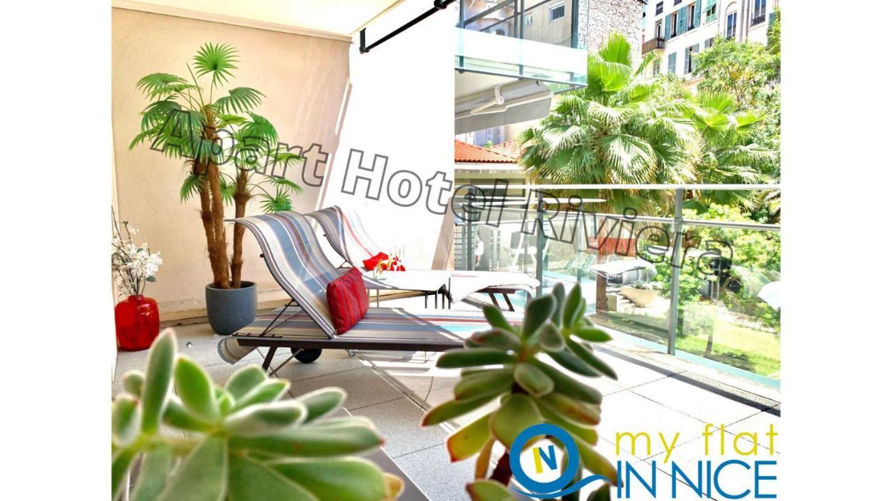 Aparthotel Riviera - Coeur Nice - Grand Superieur Studio Ac - Incroyable Terrasse - Garden View - Terrasse Jardin Pastorelli 1 Bagian luar foto