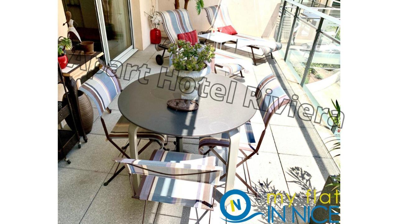 Aparthotel Riviera - Coeur Nice - Grand Superieur Studio Ac - Incroyable Terrasse - Garden View - Terrasse Jardin Pastorelli 1 Bagian luar foto